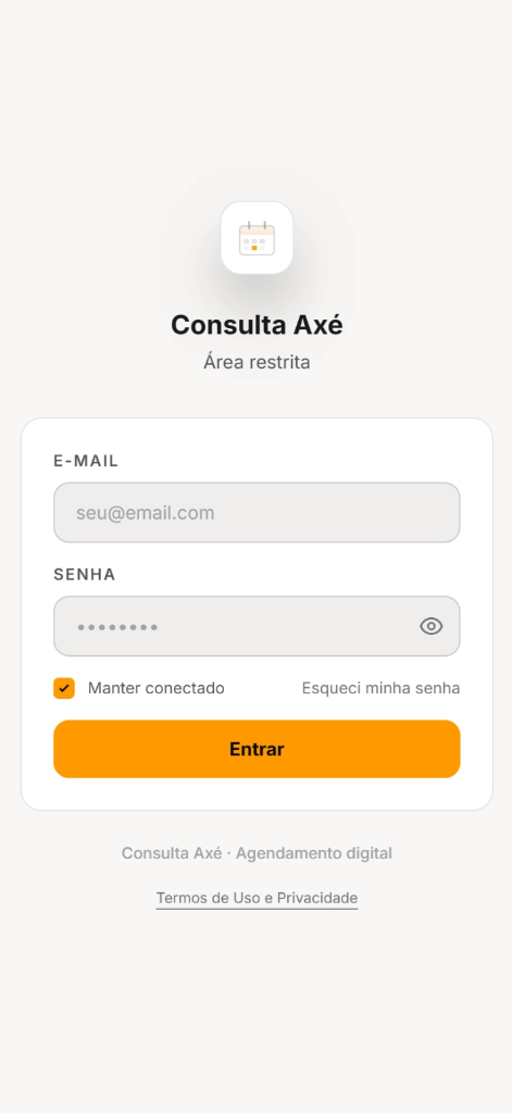 ConsultaAxé - Sistema de Agendamento Litúrgico